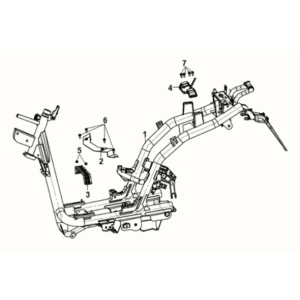 Korpus ramy Sym E-XPRO 45KM/H 2020-2021