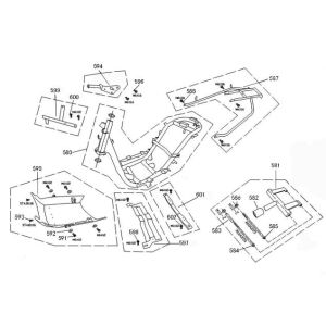 Ramka China Retro Extra mat czerwony