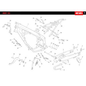 Ramka Rieju MRT enduro niebieska 2010 2-suwowa
