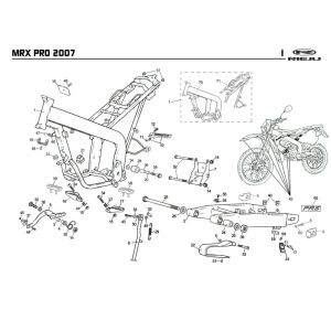 Ramka Rieju MRX pro czarna SRS 2008 2-suwowa
