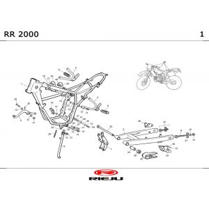 Ramka Rieju RR castrol 2001 2-suwowy