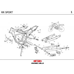 Ramka Rieju RR sportowa niebieska 2004 2-suwowa
