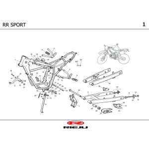 Ramka Rieju RR sportowa czarna 2004 2-suwowa