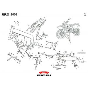 Ramka Rieju RRX pomarańczowa 2008 2-suwowa