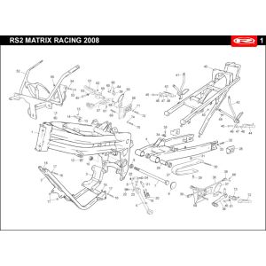 Ramka Rieju Rs2 niebieska 2006 2-suwowa