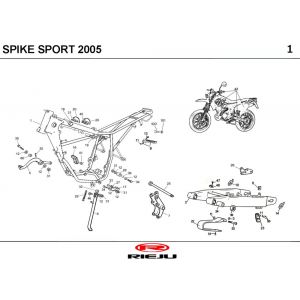 Ramka Rieju Spike żółta 2007 2-suwowa