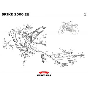 Ramka Rieju Spike sport pomarańczowy 2002 2-suwowy