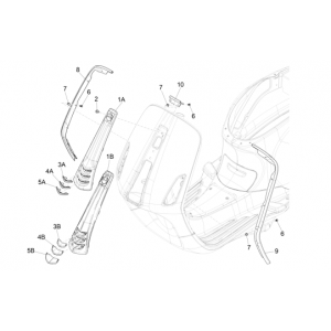 Rama Vespa Primavera 4-suwowy 3-zaworowy (euro4 wtryskowa iget) Czarny 98/A