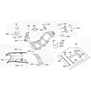 Części ramy BTC Legend matowy antracyt