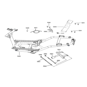 Części Ramowe Znen Revival czerwony biały