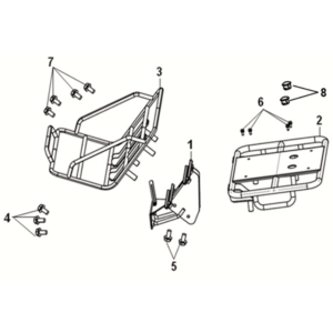 Wózek przedni/tylny Sym E-XPRO 45KM/H 2020-2021
