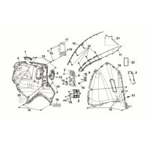 Obudowa przednia Sym Symphony ST 50 E5 Biała (WH-8028P)