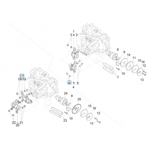 Wspornik bilansowania grup Piaggio Beverly 125 RST 4T 4V IE E3 2010-2015 (EMEA)