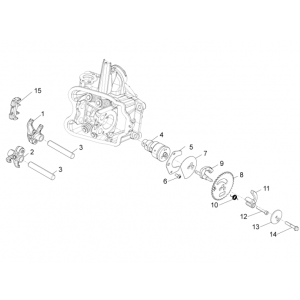 Wsparcie Równoważenia Grupy Piaggio Beverly 350 E3 Sport Touring 2013-2014