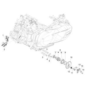 Wspornik wyważania grup Vespa GTS 125 4T E4 ABS 2019 (EMEA)