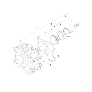 Cylinder Piaggio Liberty 4-suwowy