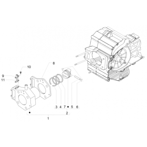 Grupa sworzeń tłoka cylindra tłoka MP3 500 LT Sport 2014-2016