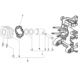 Grupa cylinder-tłok sworzeń Piaggio Zip 50 SP 2006-2013