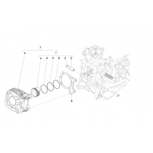 Grupa cylinder-tłok Piaggio Liberty 50 4-suwowy (IGET Euro 4)