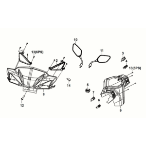 Rura uchwytowa - osłona uchwytu Sym Orbit III 50 E5 Dutch White (WH-006)