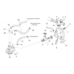 Aprilia SR 50 H2O i+carb 2004-2009