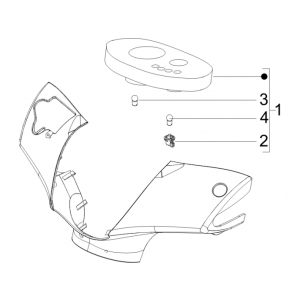 Grupa instrumentów - cruscotto Piaggio Zip 50 SP 2006-2013