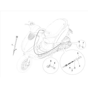 Kable 4-suwowe Piaggo Zip (wtrysk euro5 IGET)