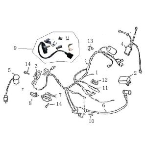 Kabel zapłonu zając Iva Roma czarny krem