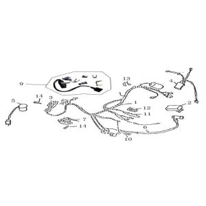 Wiązka przewodów China GT czarna