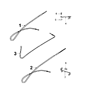 Kable Peugeot Ludix 10 Czarne