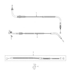 Kable Peugeot Speedfight 3 4-suwowy