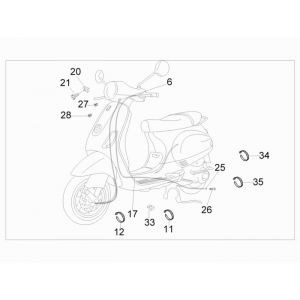 Przewody Vespa Lx 25km 4-suwowy 2-zawór