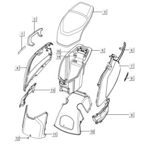 Tylne zaślepki NIU N1S