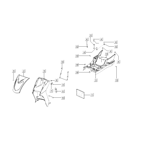 Kapdelen Kymco Agility Delivery 4-suwowy euro4 czarny