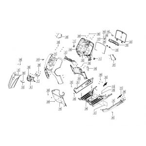 Kapdelen Kymco Like 4-suwowy tecno srebrny jak T T 2015