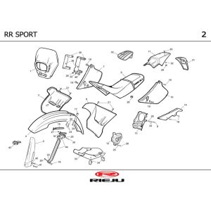 Kaptur Rieju RR sport czarny 2004 2-suwowy