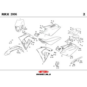 Okapy Rieju RRX biały 2009 2-suwowy