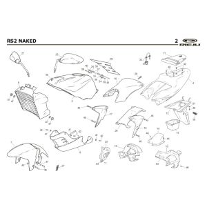 Okapy Rieju Rs2 Naked czarny 2009 2-suwowy