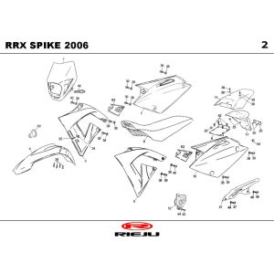 Okapy Rieju Spike-x czarny 2006 2-suwowy