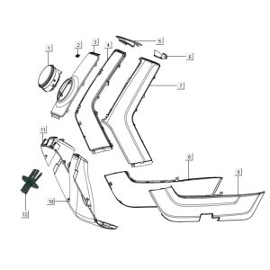 NIU N1S przednie pokrywy