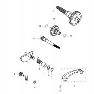 Kickstarter Peugeot Speedfight 3 LC 2-suwowy