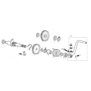 Kickstarter - Kickstartpedaal Derbi Derbi Senda SM DRD 2006