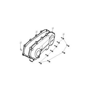 Kick Starter Kaptur Kymco Dink AC 2-suwowy Srebrny