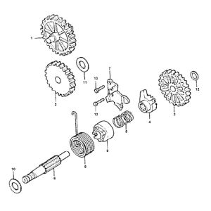 Mechanizm kickstartera Honda MTX-SH