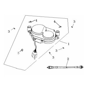 Kilometr Generic Ideo niebieski 2007 2-suwowy