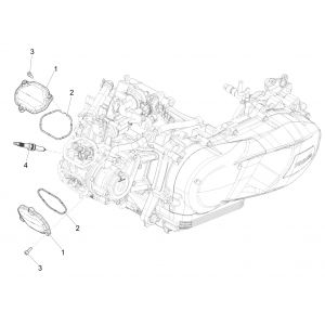 Vespa GTS 125 4-suwowy IE ABS Euro4 pokrywa zaworów 2016-2018