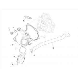 Vespa GTS 300 HPE 4T 4V IE ABS E4 2019 pokrywa zaworów (EMEA)