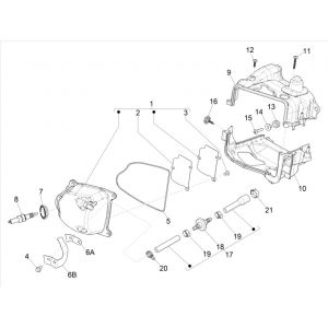 Vespa Primavera 4-suwowa pokrywa zaworu 3V (wtrysk euro5 IGET) 