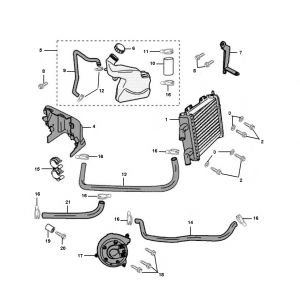 System chłodzenia Peugeot Jet force C-tech 2-suwowy