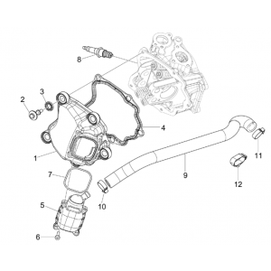 Piaggio Beverly 125 RST 4T 4V IE E3 2010-2015 Nakrycie głowy (EMEA)